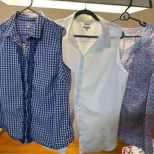 Talbots 2X sleeveless shirts